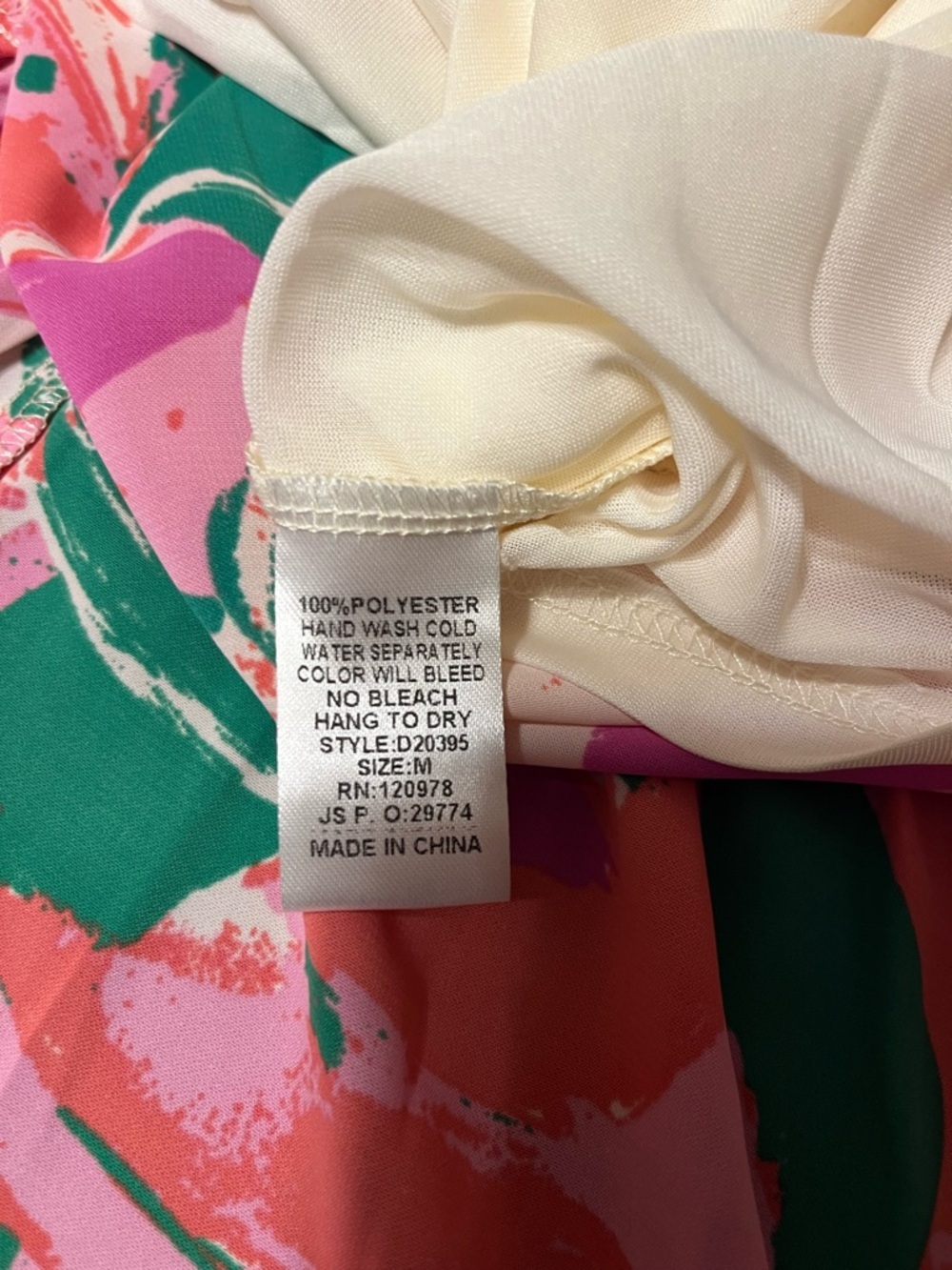 Entro Pink Floral Keyhole Maxi Dress Size Medium NWT - Picture 5 of 5